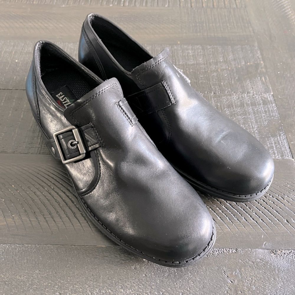 Eastland Open Road Black Leather Mary Jane Dark Academia Platform Shoes Women 9W